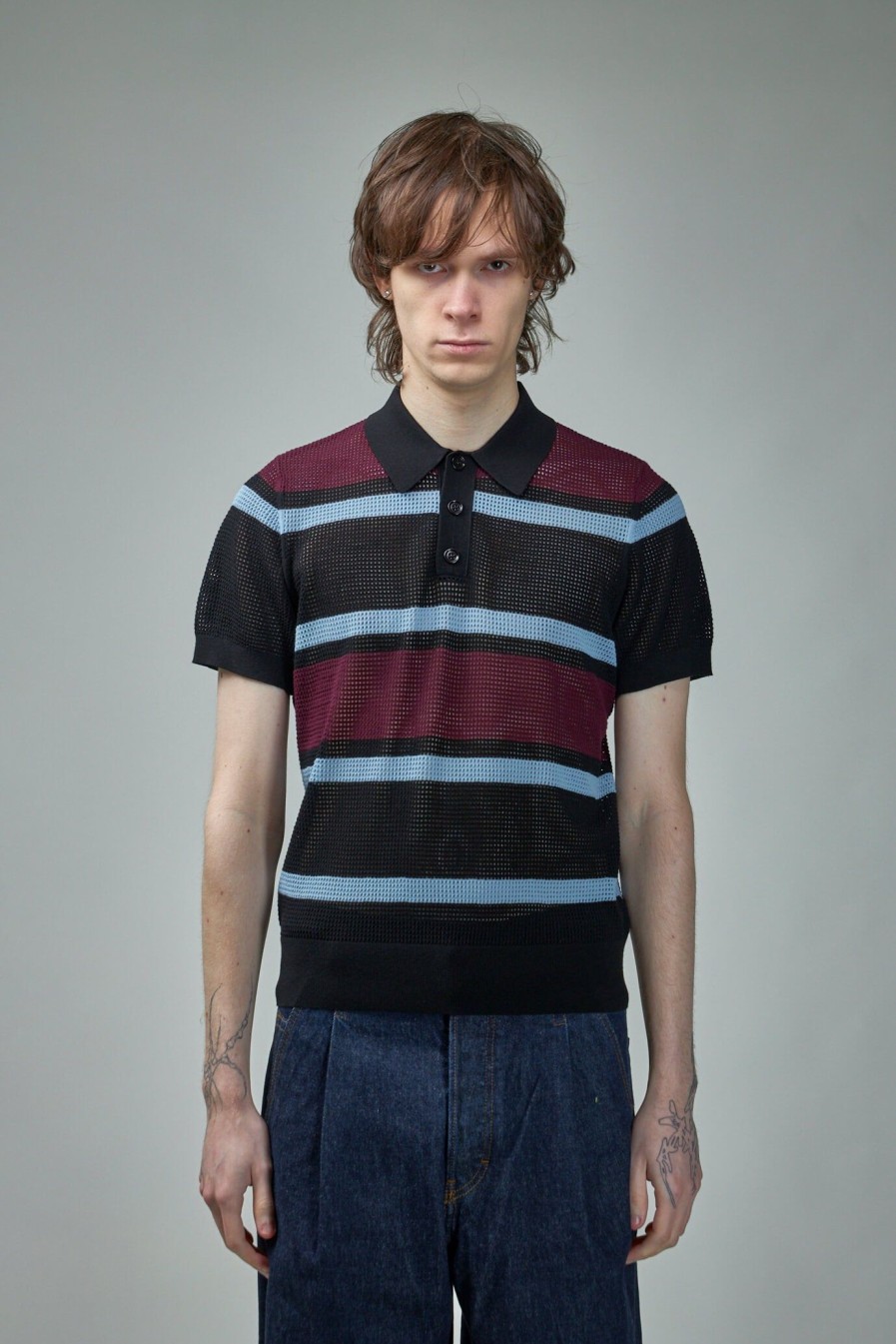 Dries Van Noten Mindo Stripe Polo Wholesale