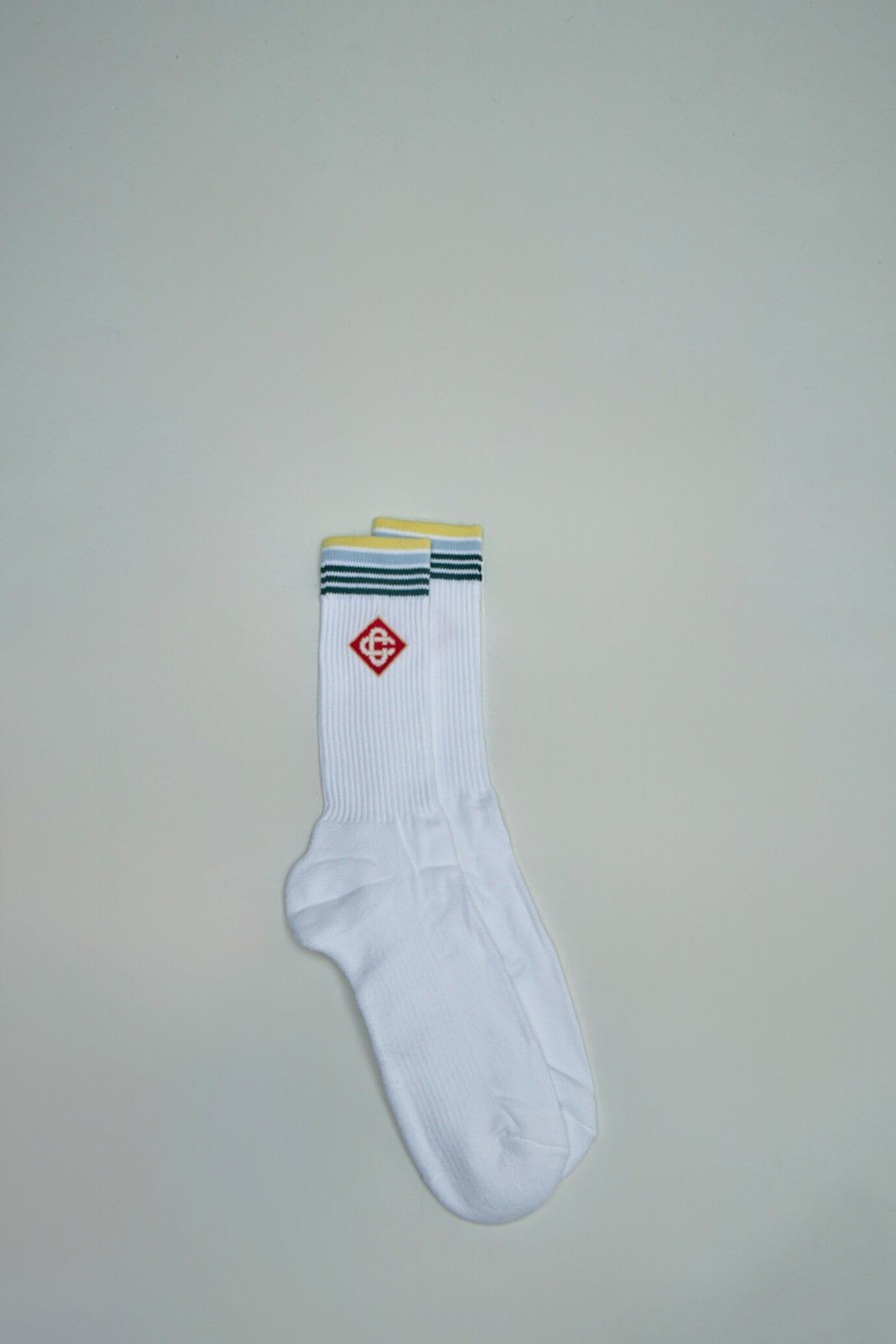 Casablanca Ribbed Sport Sock Diamond Cc Stripe Online