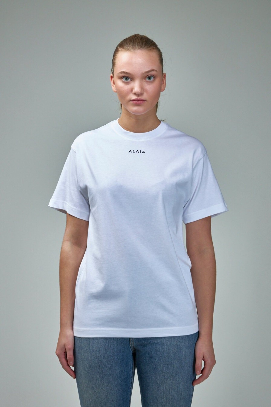 Alaïa Oversize T-Shirt Cotton Jersey Clearance