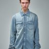 Courrèges Western Blue Denim Shirt New