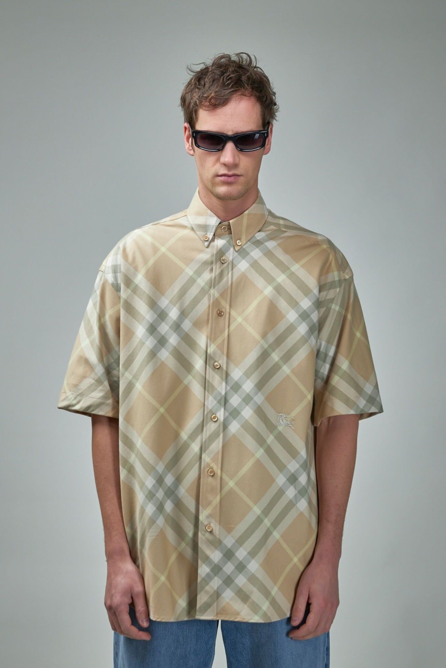 Burberry Check Cotton Shirt New