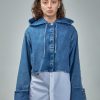 Loewe Cropped Hooded Shirt Jeans New