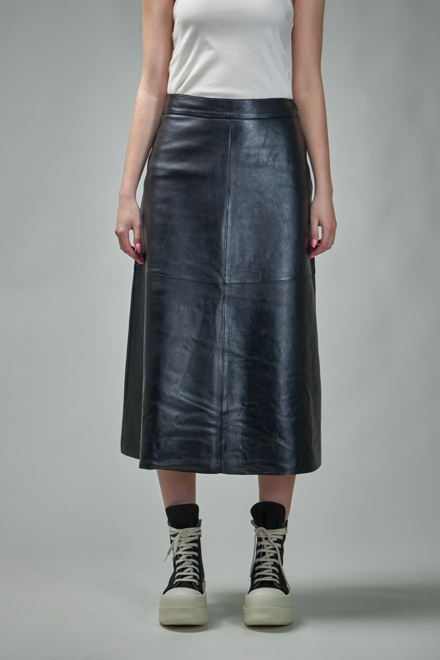 DAY Birger et Mikkelsen Gardenia Leather Skirt Clearance