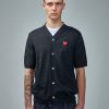 PLAY Comme des Garçons V-Neck Short Sleeve Cardigan Wholesale