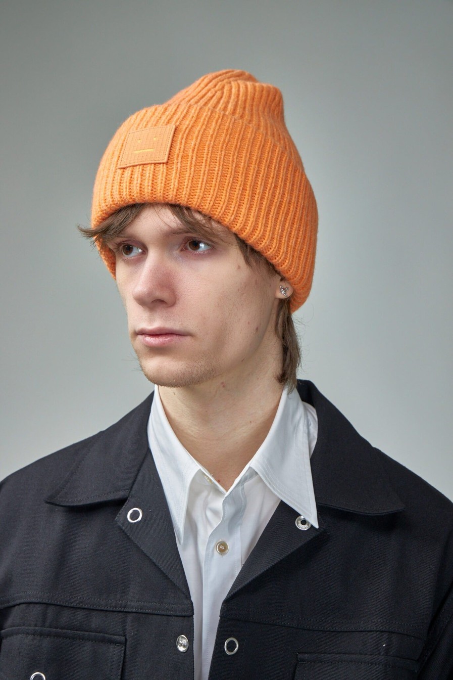 Acne Studios Large Face Logo Beanie Wholesale