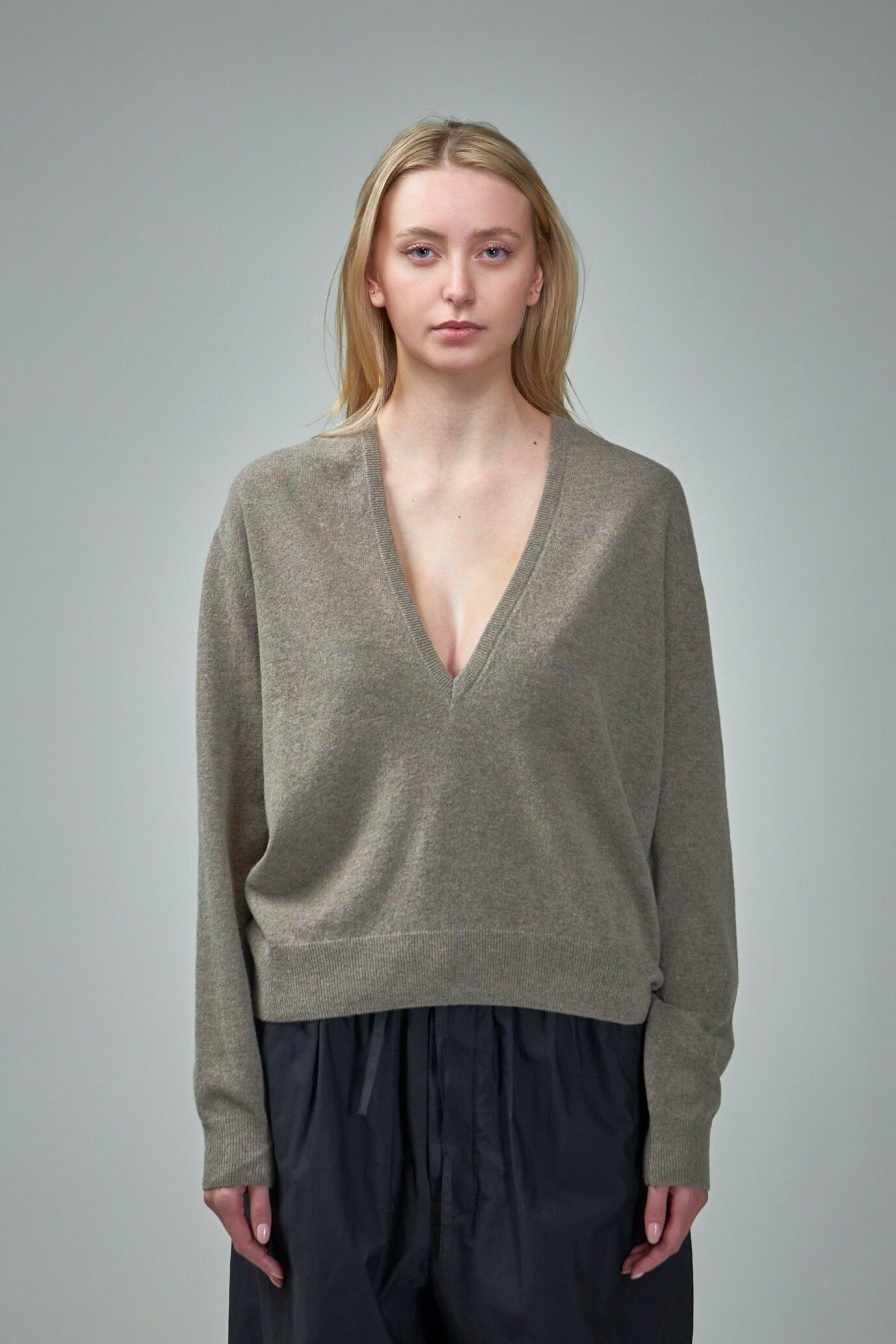 Lemaire Deep V-Neck Jumper Hot