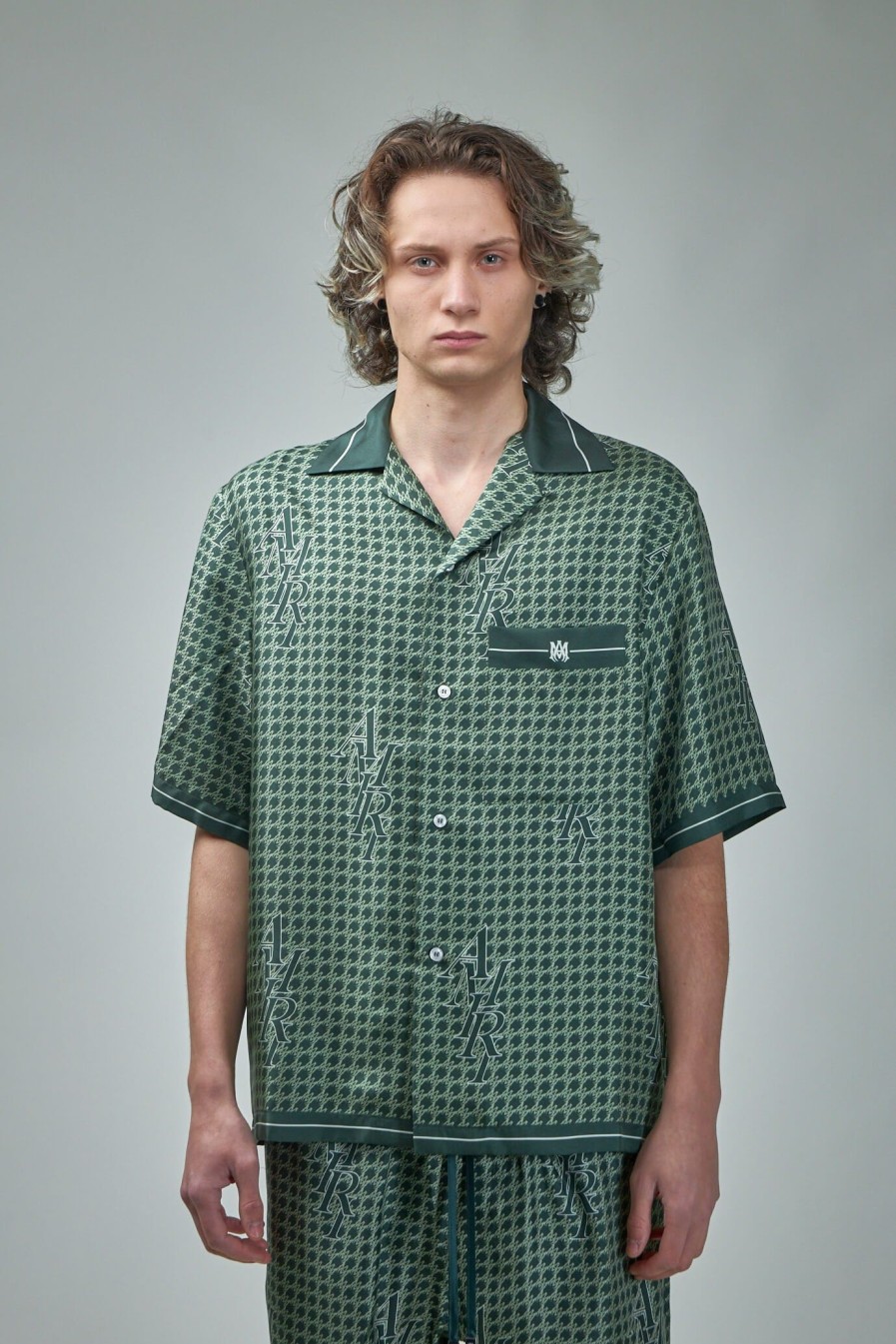 Amiri Amiri Houndstooth Bowling Shirt Hot