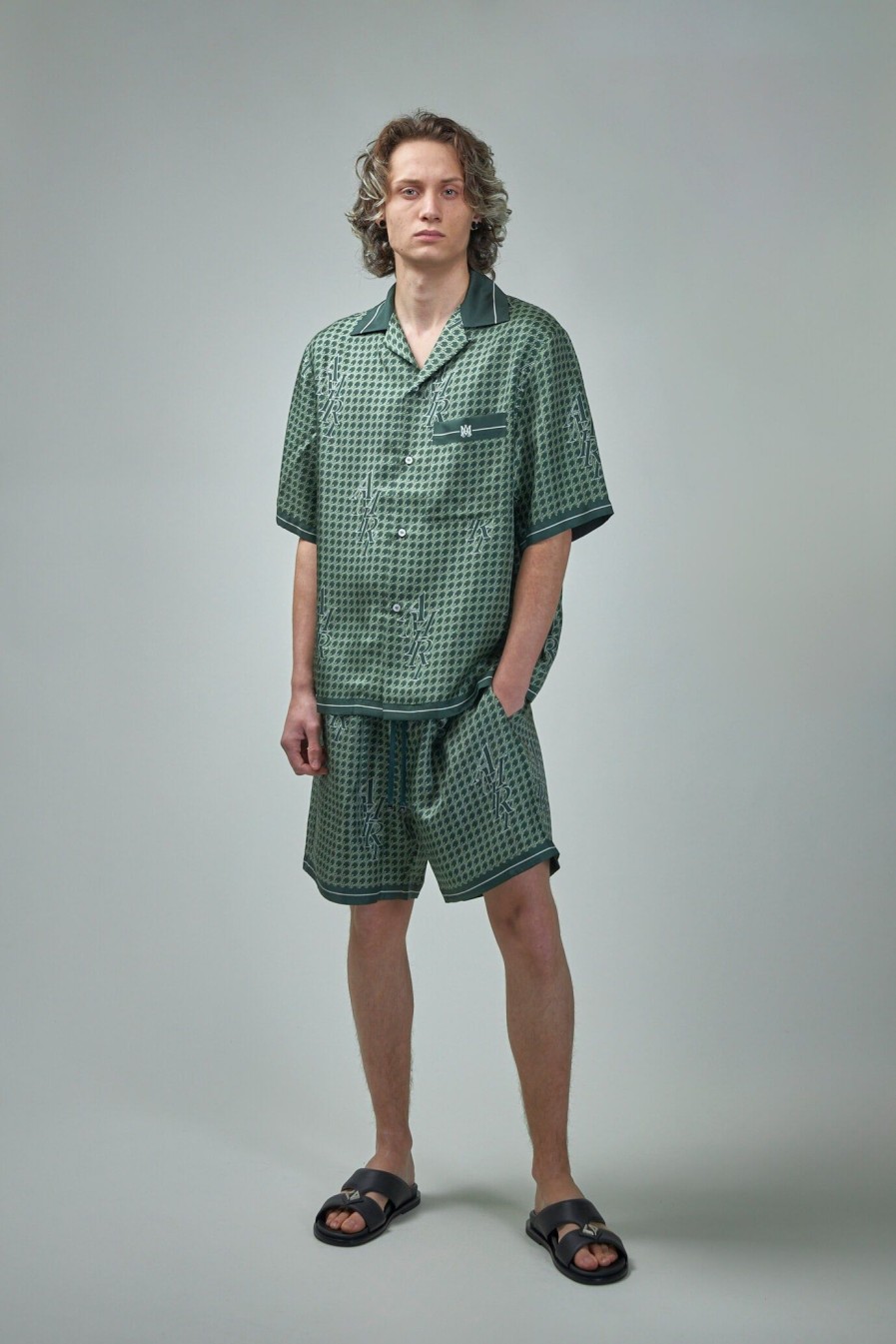 Amiri Amiri Houndstooth Bowling Shirt Hot