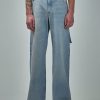 Courrèges Sailor Blue Denim Baggy Pants Clearance