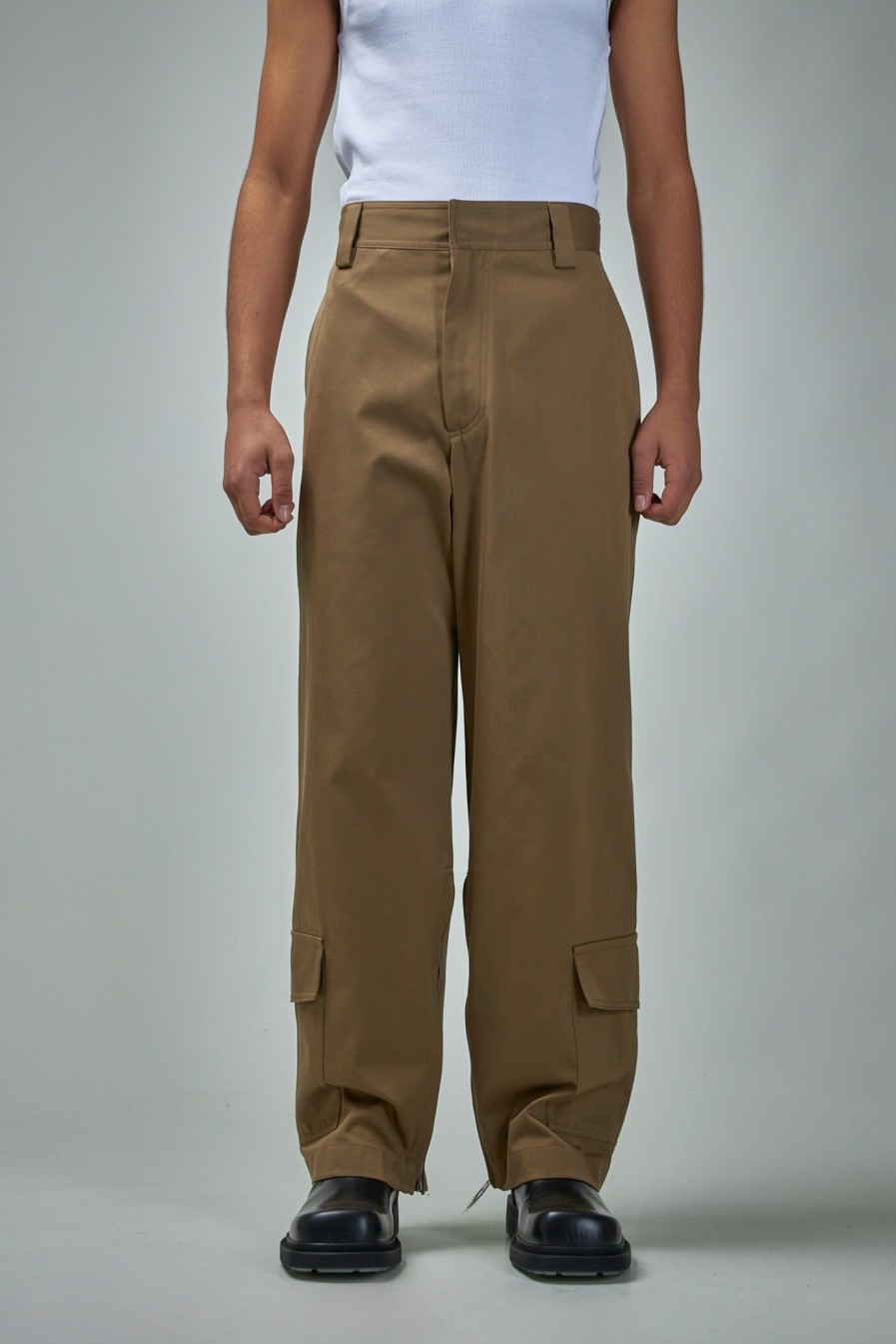 Bottega Veneta Cotton Gabardine Cargo Trousers Wholesale