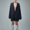 Courrèges Hyperbole Hooded Fleece Dress Wholesale