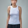 Ganni Soft Cotton Rib Tank Top Best