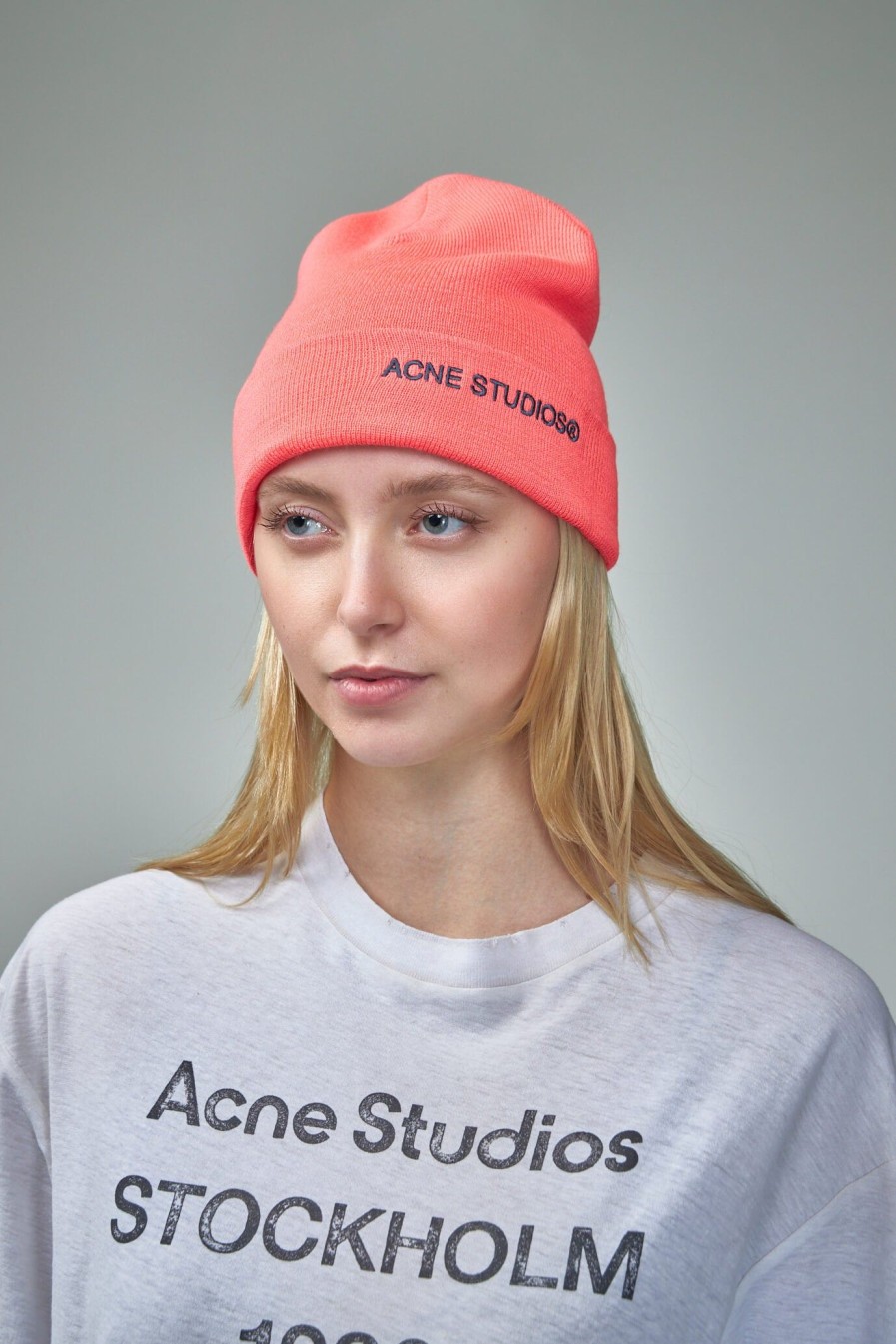 Acne Studios Embroidered Logo Beanie Hot