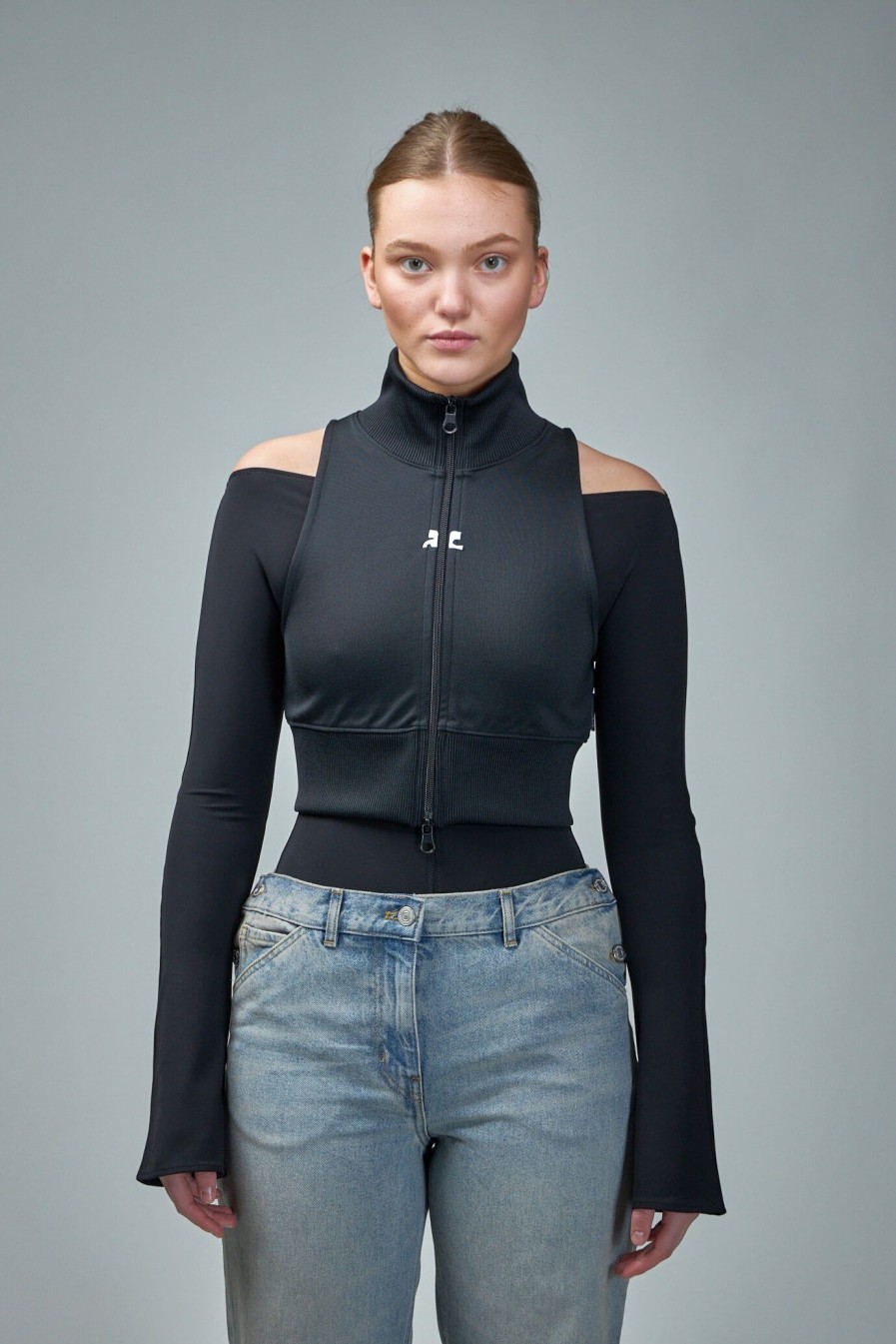 Courrèges Interlock Tracksuit Cropped Vest Online