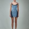 Mugler Denim Jersey Dress New