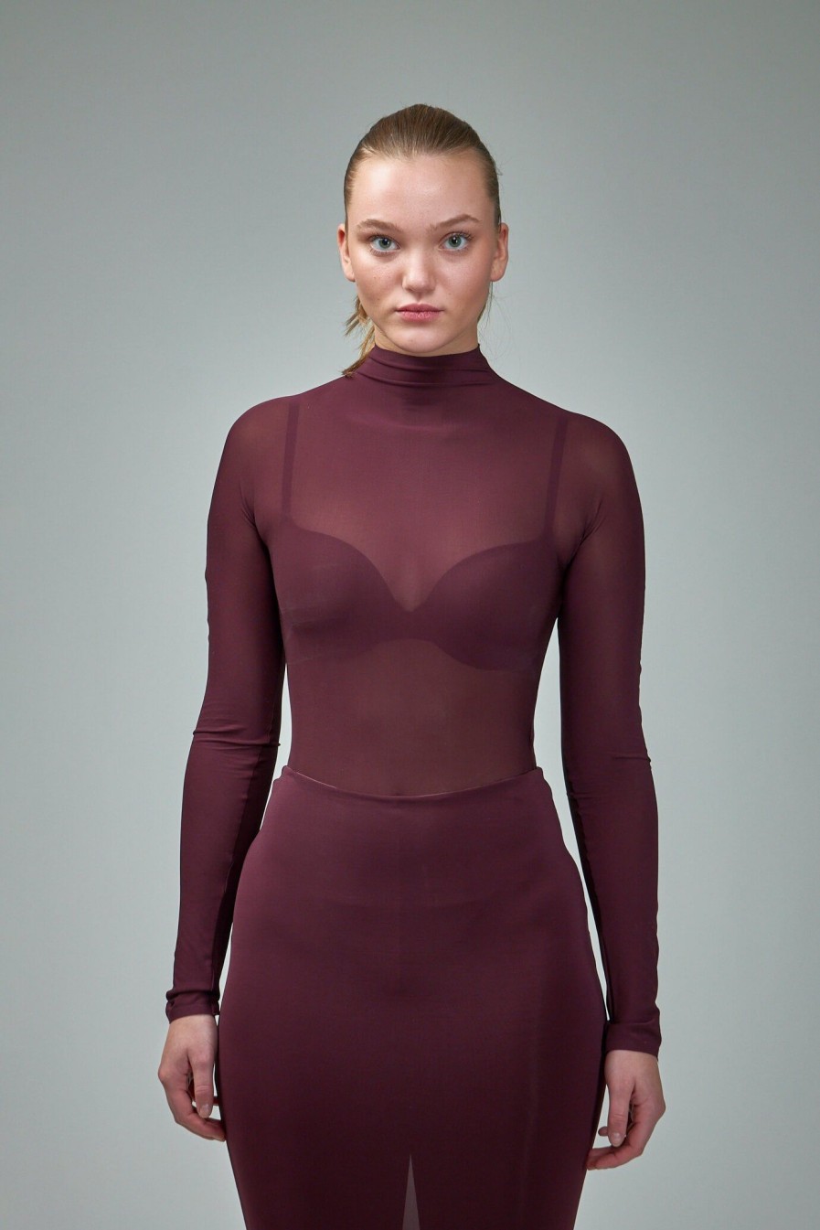 Alaïa High Neck Body Soft Jersey Wholesale