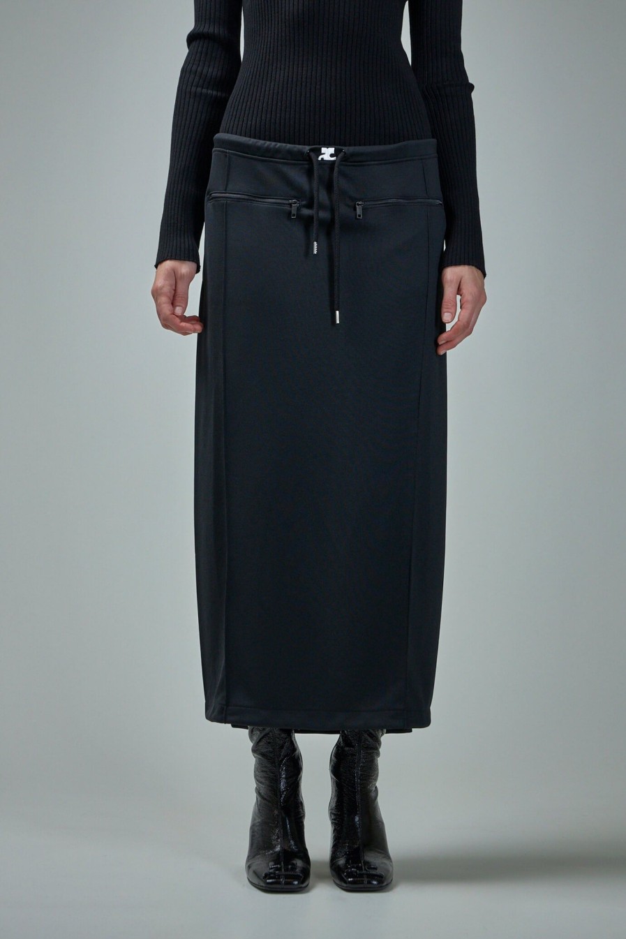 Courrèges Tracksuit Interlock Long Skirt Wholesale