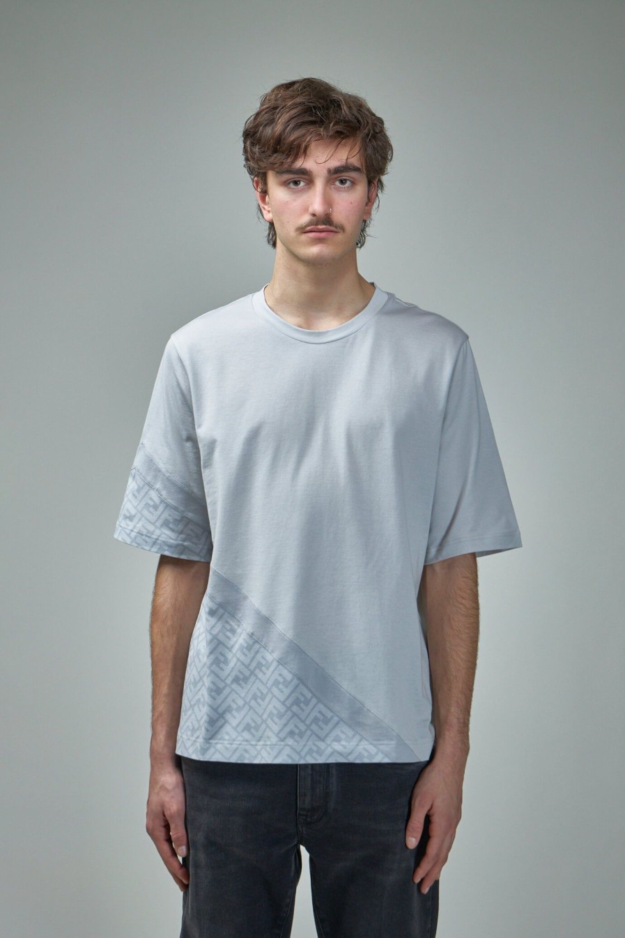 Fendi Fendi Diagonal Jersey T-Shirt Online