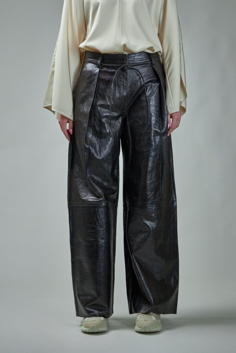 DAY Birger et Mikkelsen Ricardo Leather Pants Licorice Wholesale