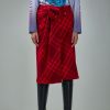 Burberry by Daniel Lee Check Wool Skirt Best