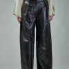 DAY Birger et Mikkelsen Ricardo Leather Pants Licorice Wholesale