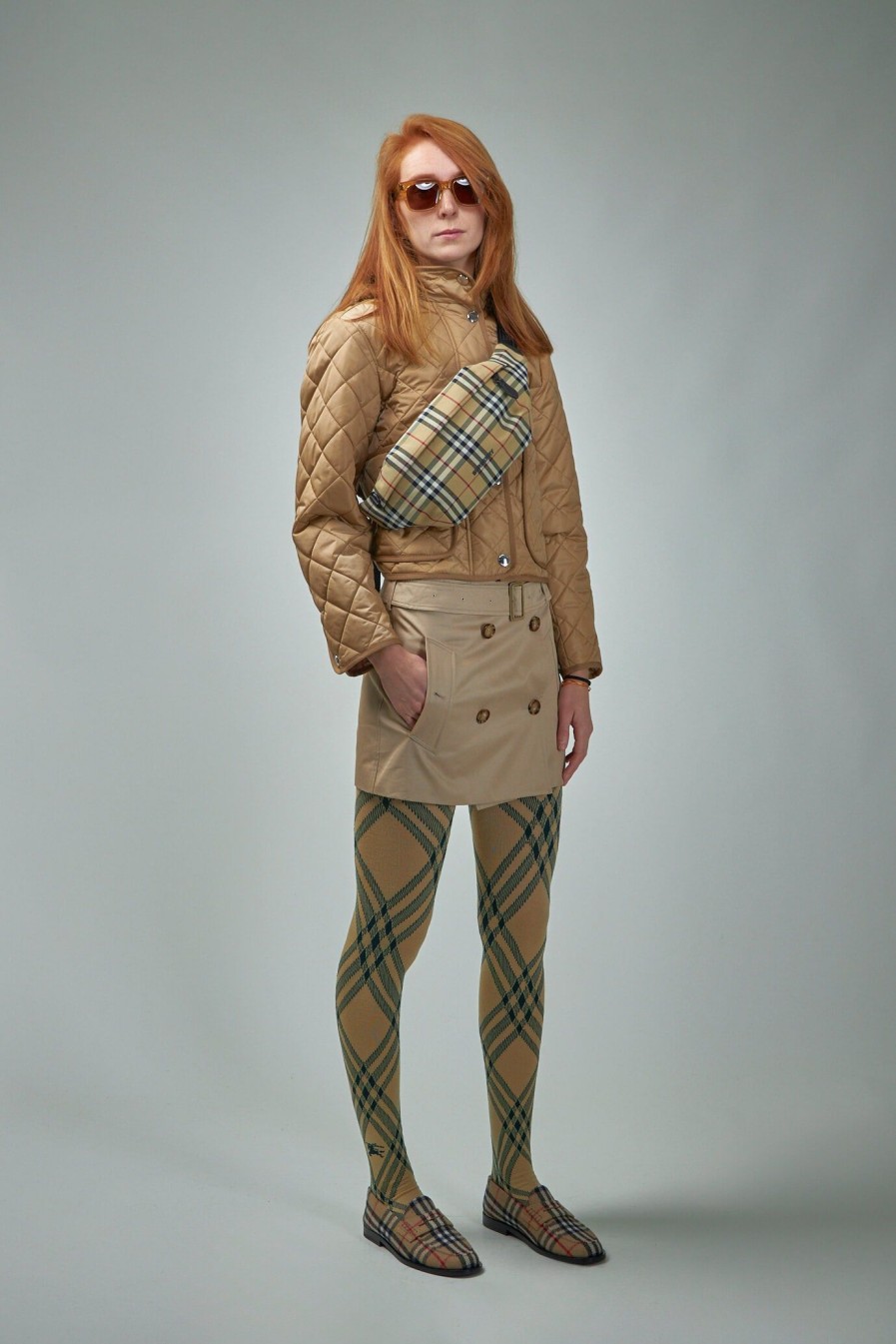 Burberry Check Wool Blend Tights Best