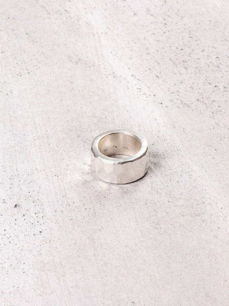 Werkstatt München Ring Rough Hammered Silver Online