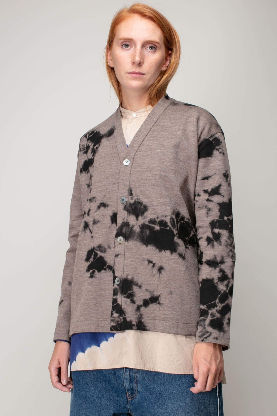 Suzusan Merino Wool Jersey Cardigan Wholesale