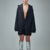 Courrèges Hyperbole Hooded Fleece Dress Hot