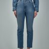 Alaïa High Waist Pan Stone Denim Hot