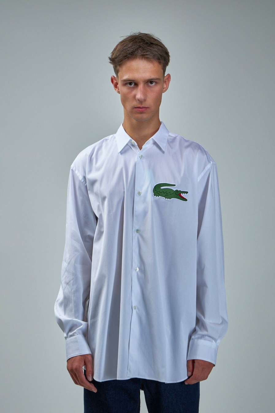 Comme des Garçons Shirt x Lacoste Comme Des Garcons Shirt X Lacoste Men Shirt Woven Clearance