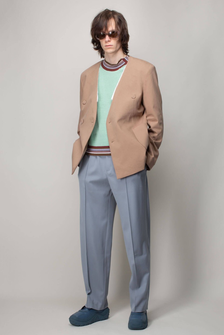 Kiko Kostadinov Orma Reversible Blazer Camel Clearance