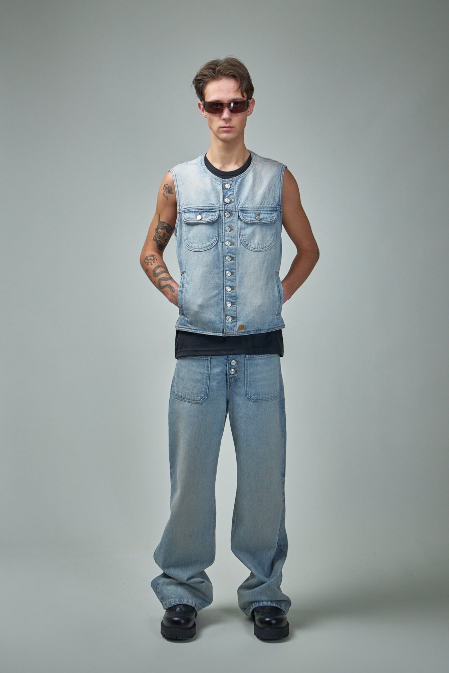 Courrèges Multiflex Denim Vest Wholesale