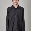 Raf Simons Classic Shirt With Net Insert, Black Dark Grey Best