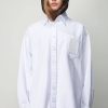 Raf Simons Oversized Denim Shirt Leather Patch New