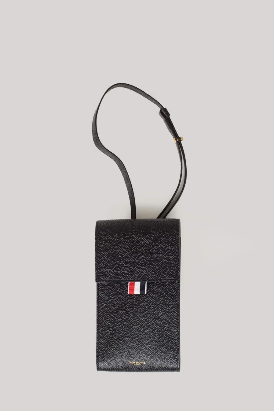 Thom Browne Crossbody Phone Holder Black New