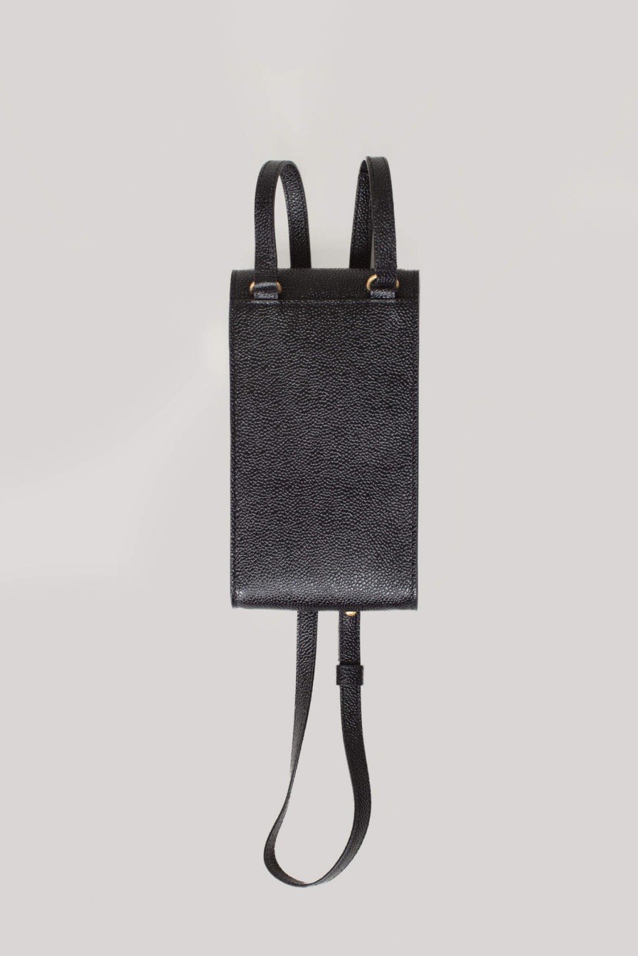 Thom Browne Crossbody Phone Holder Black New