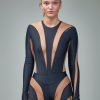 Mugler Illusion Shaping Bodysuit New