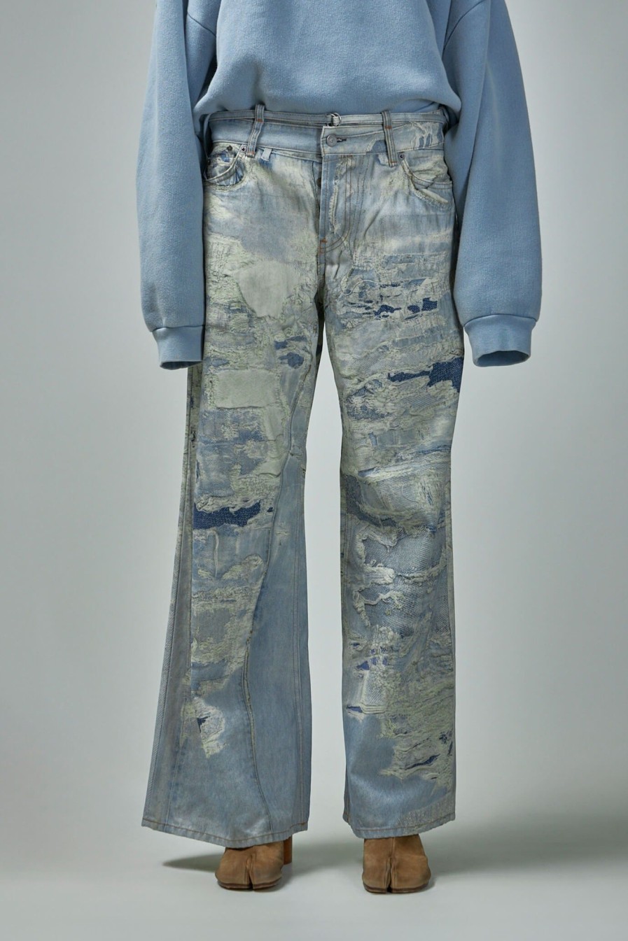 Acne Studios Distressed Printedjeans Wholesale