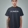 FLÂNEUR Printed Logo T-Shirt New