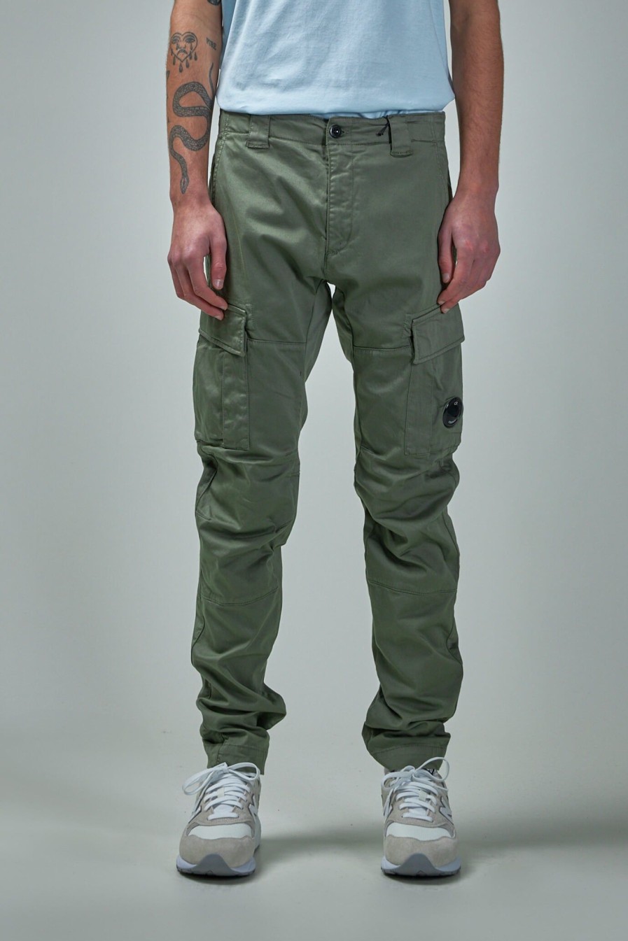 C.P. Company Stretch Sateen Ergonomic Lens Cargo Pants Wholesale