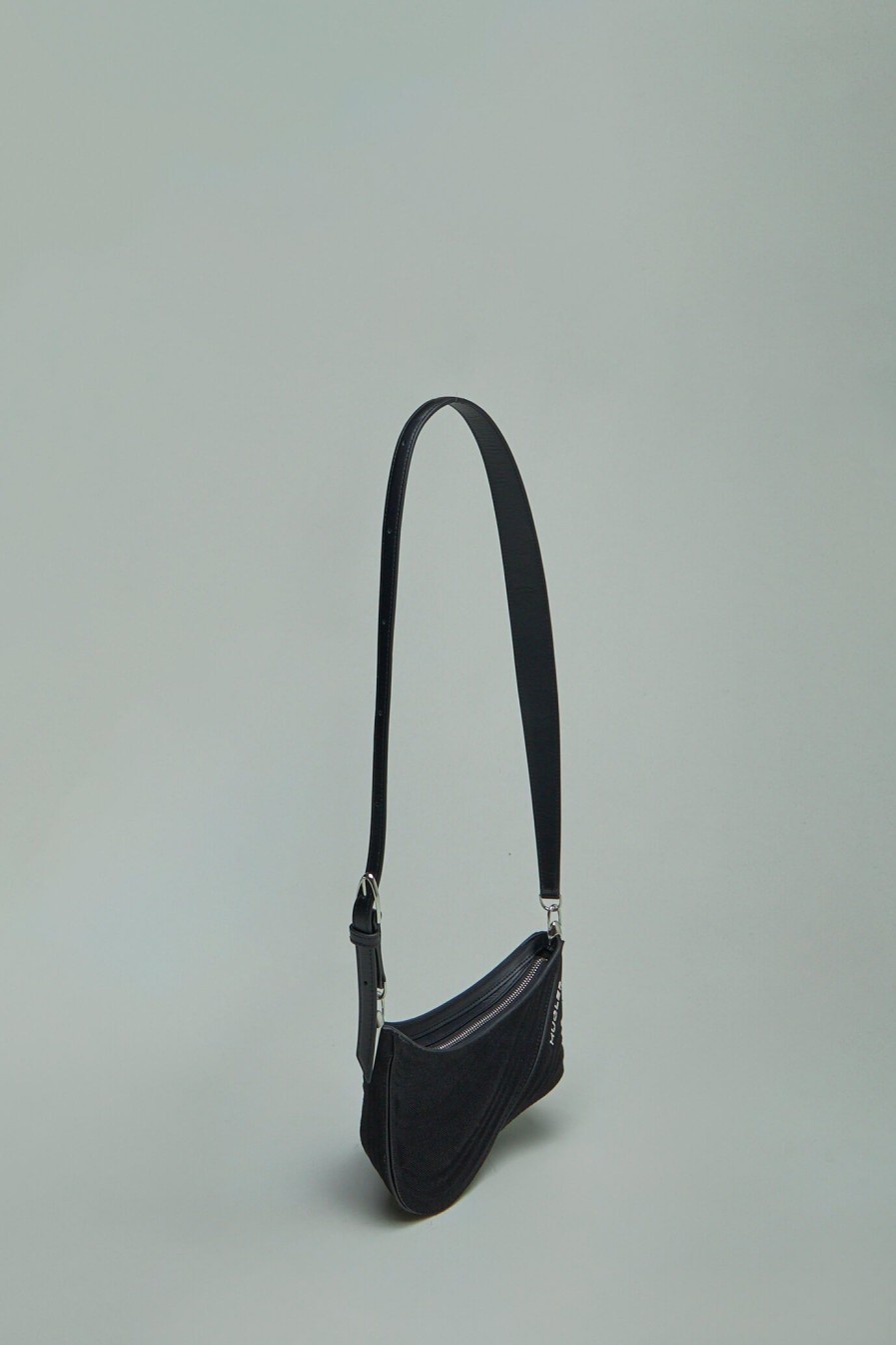 Mugler Curve 01 S Denim Bag Clearance