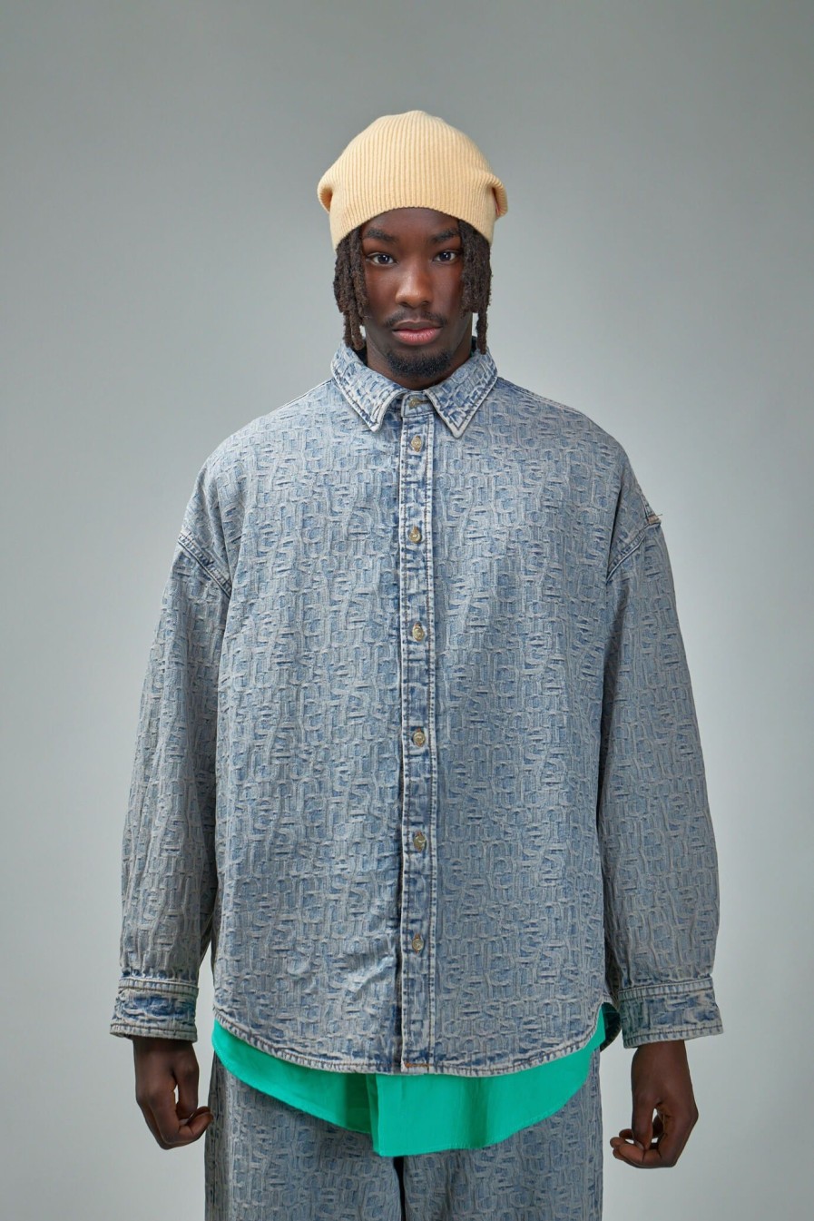 Acne Studios Denim Shirt Monogram Online