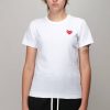 PLAY Comme des Garçons Womenheart Tee New