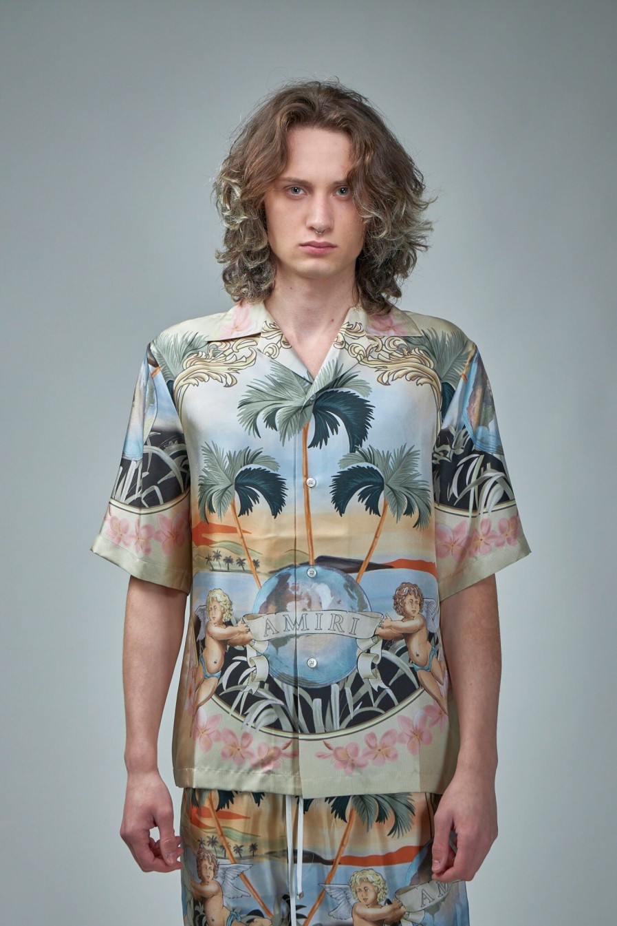 Amiri Cherub Silk Shirt Online