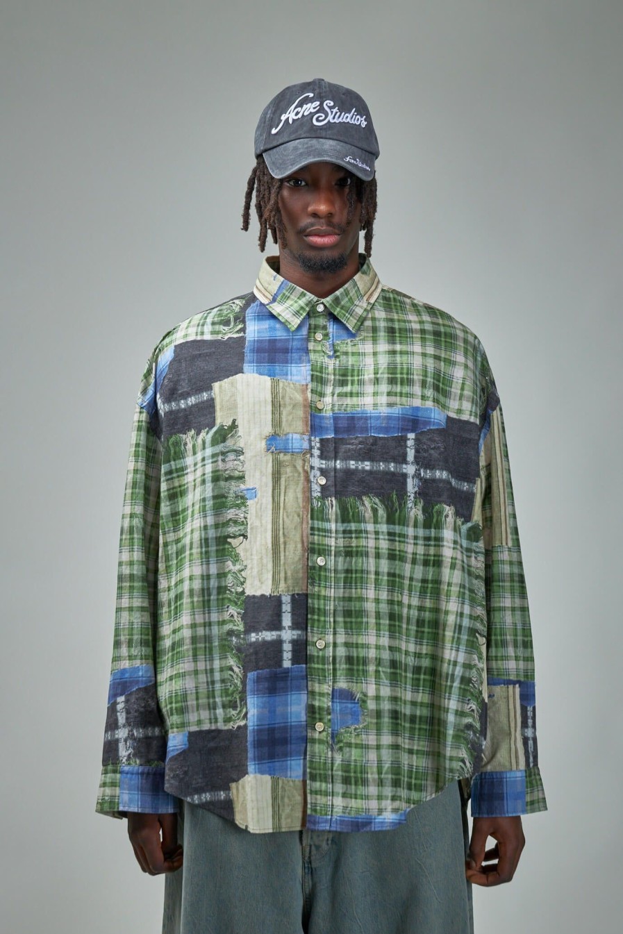 Acne Studios Print Button-Up Shirt Wholesale