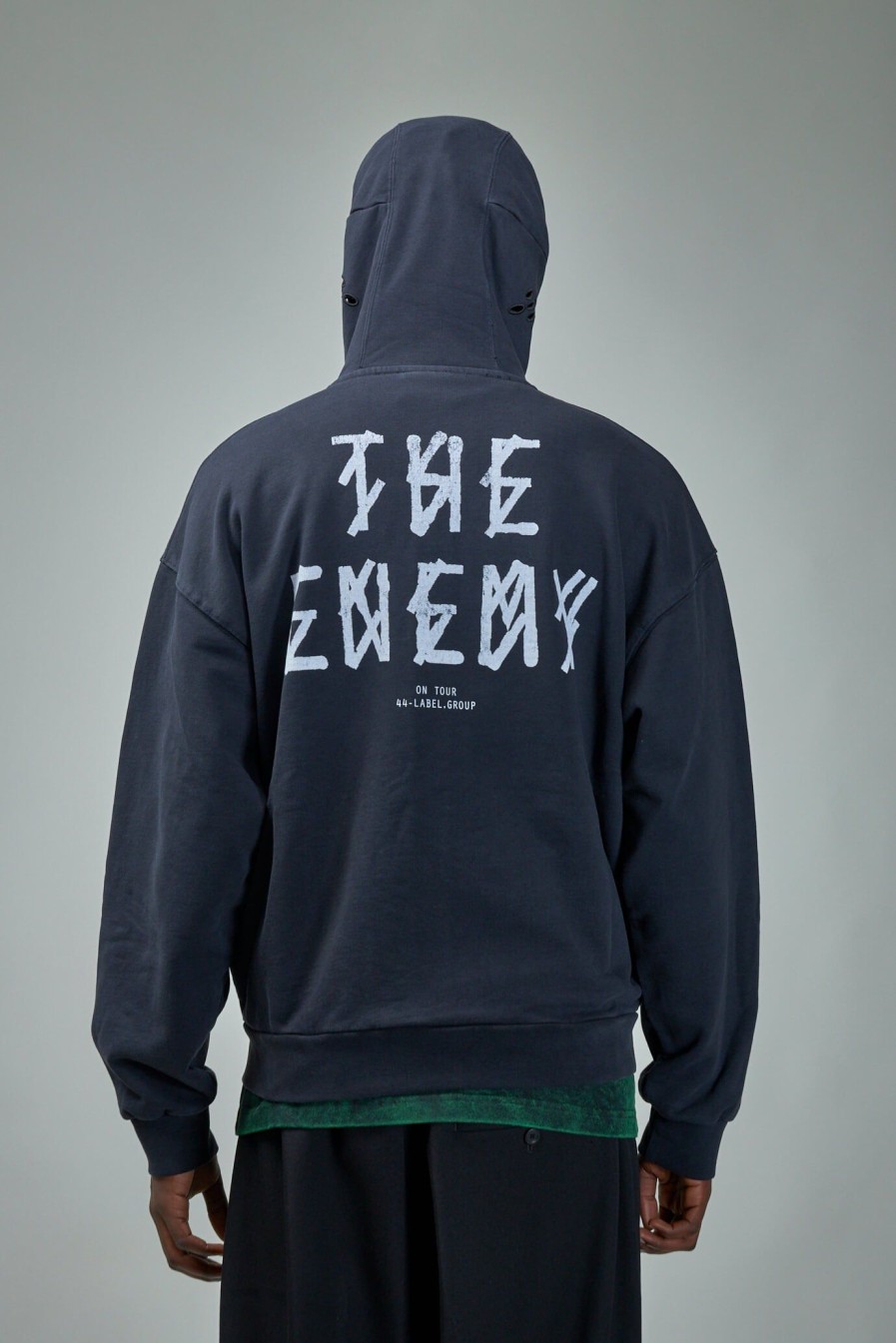 44 Label Group The Enemy Print Zip Hoodie Wholesale