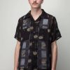 Needles S/S One-Up Shirt - Oriental Lame Jq New