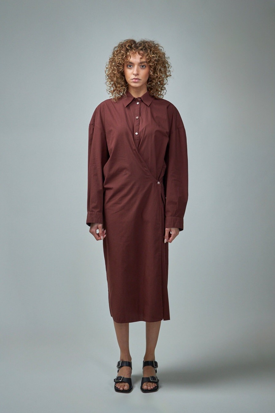 Lemaire Straight Collar Twisted Dress Online