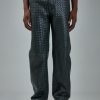 Bottega Veneta Trousers Leather Intrecciato Clearance